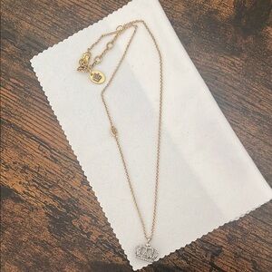 Vintage Juicy Couture Crown Necklace